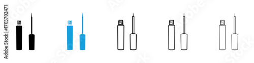 Eyeliner icons vector illustration for ui