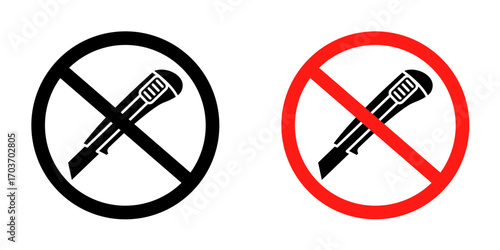 Do not cut sign vector illustration for ui