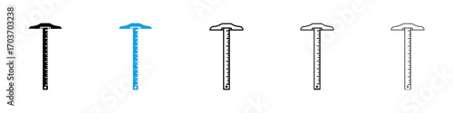 Carpenter ruler icons vector illustration for ui