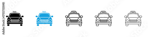 Taxi icons vector illustration for ui