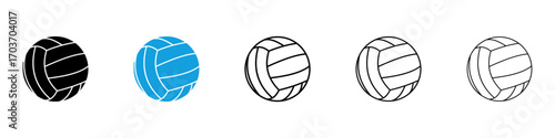 Volleyball ball icons vector illustration for ui