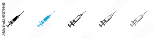 Syringe icons vector illustration for ui