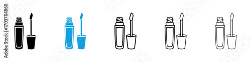 Lip gloss icons vector illustration for ui