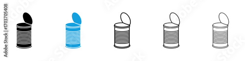 Tin can icons vector illustration for ui