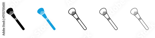 Makeup brush icons vector illustration for ui
