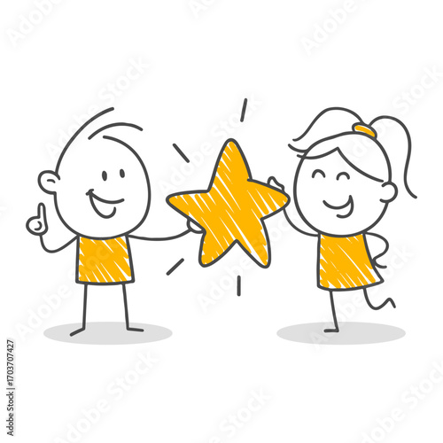 A cheerful visual symbolizing team spirit and mutual appreciation.