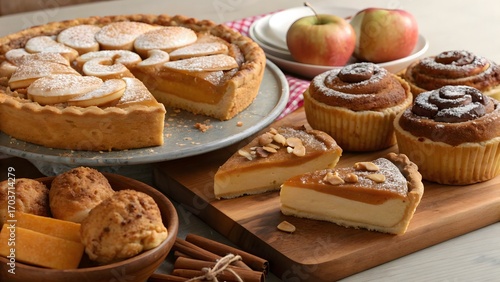 Wallpaper Mural Delicious autumn desserts ready for holiday feasts Torontodigital.ca