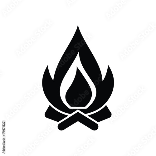Campfire Eco Icon