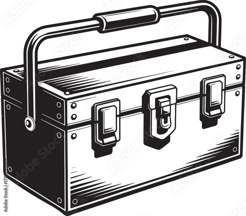 Toolbox Vector Illustration for Construction and Repair Designs with Transparent Background