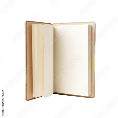 open book isolated on white background
