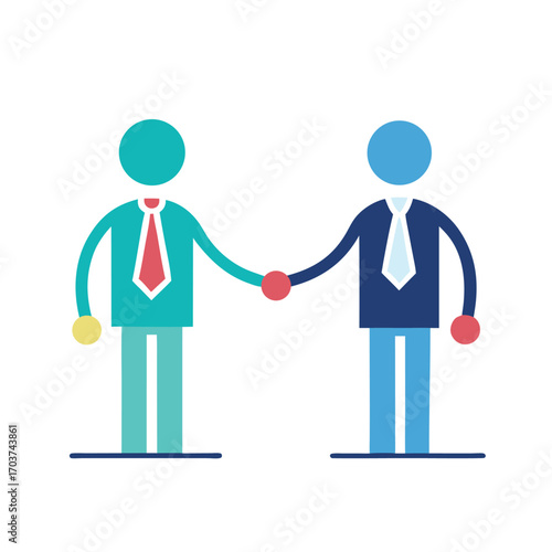 handshake vector illustration