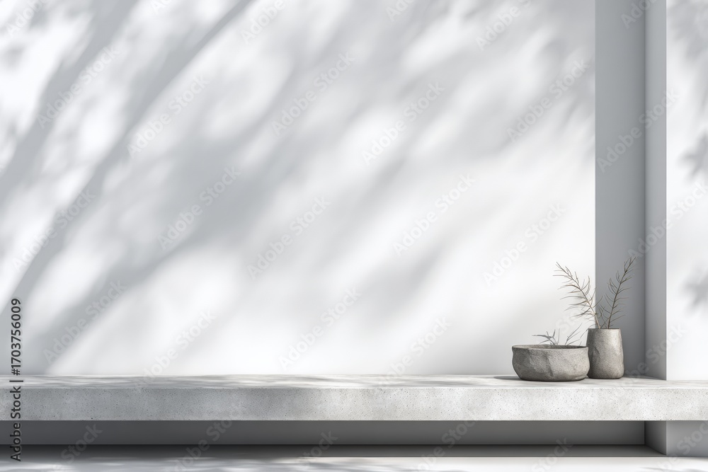 Obraz premium Minimalist, light-filled outdoor space