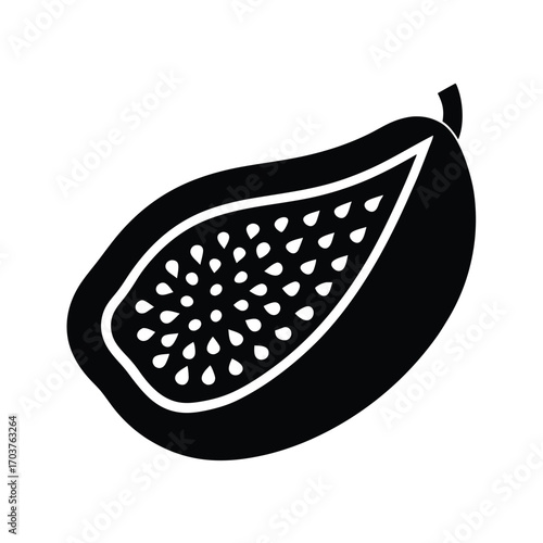 papaya slice icon