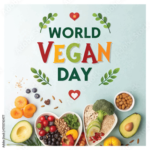World Vegan Day promotes compassionate lifestyle choices encouraging sustainability health and animal welfare
