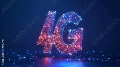 Captivating 4G network signal a beacon of connectivity shining brightly amidst the digital age promising fast internet