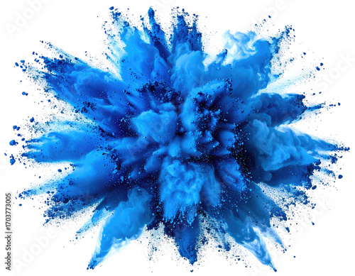 Vibrant blue powder explosion (1)