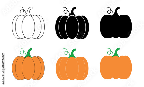pumpkin vector icon.