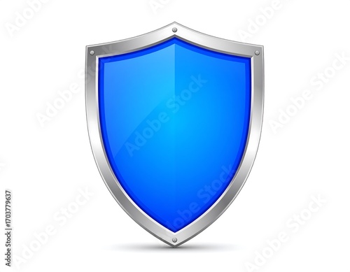 Isolated Shield Design with Metallic Border and Glossy Blue Surface Free Download Isolated Shield Design with Metallic Border and Glossy Blue Surface - GFXLoad