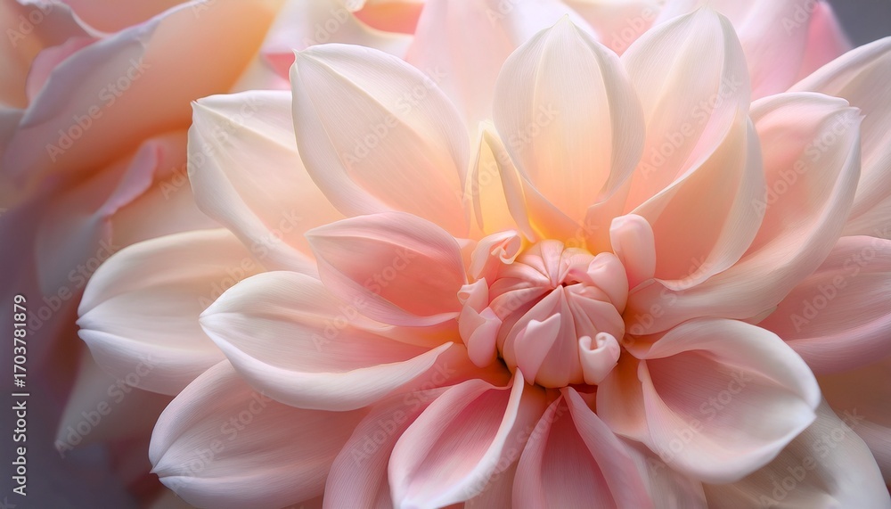 Fototapeta premium Gentle Pastel Petals Unfurling