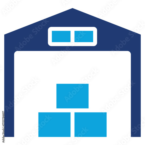 Warehouses & Logistics Centers Mixed color icon
