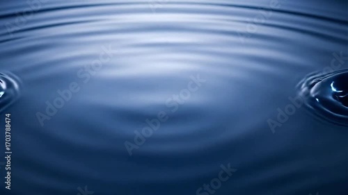 Slow ripple of deep-blue liquid spreading outward with soft specular highlights.mp4