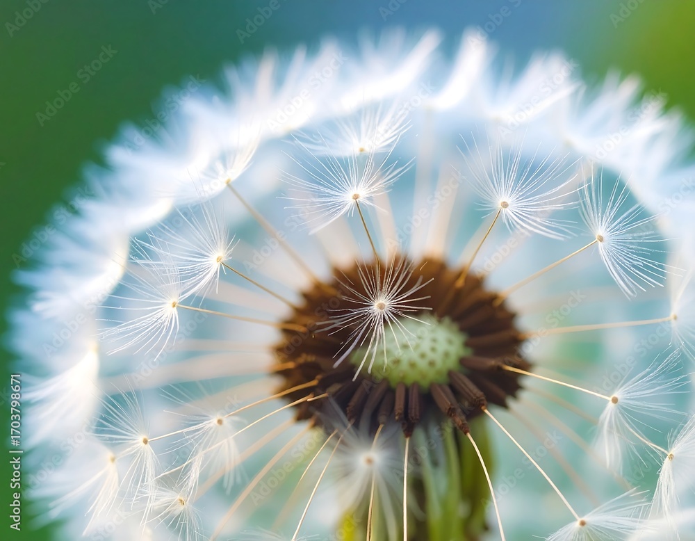Fototapeta premium Close-up of a dandelion seed head (2)