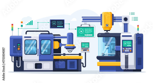 Gas station and gas pump vector icon set flat design technology concept