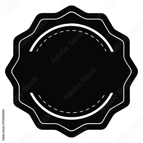 product label template vector icon