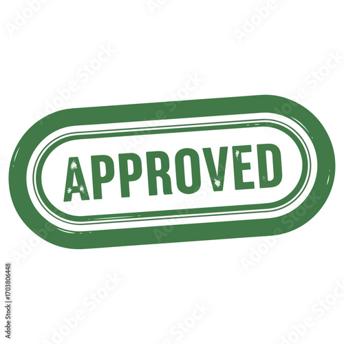 Green Approved Stamp.