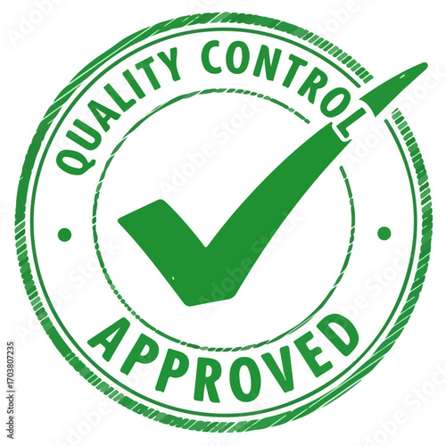 Quality Control Approved Green Check Mark.