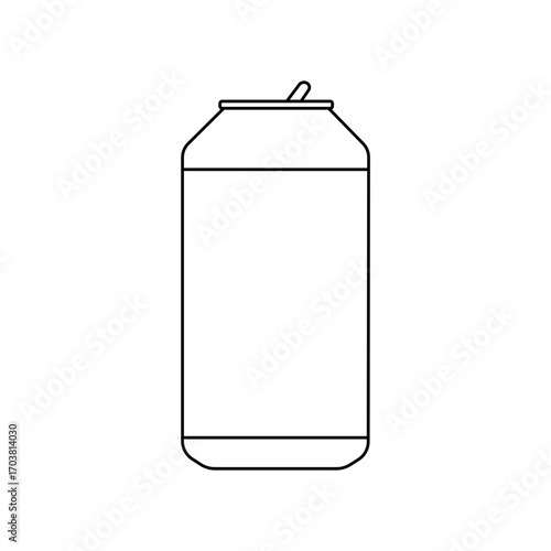 Can bottle icon on white background.