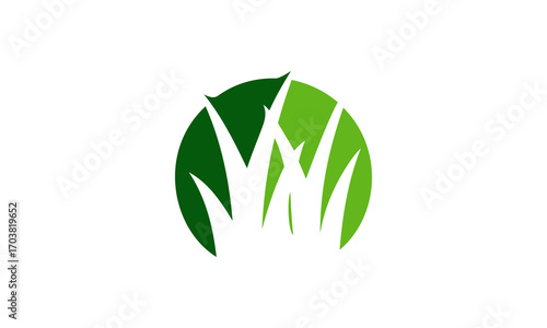 Agriculture Farm Logo, Nature logo, Letter leaf logo