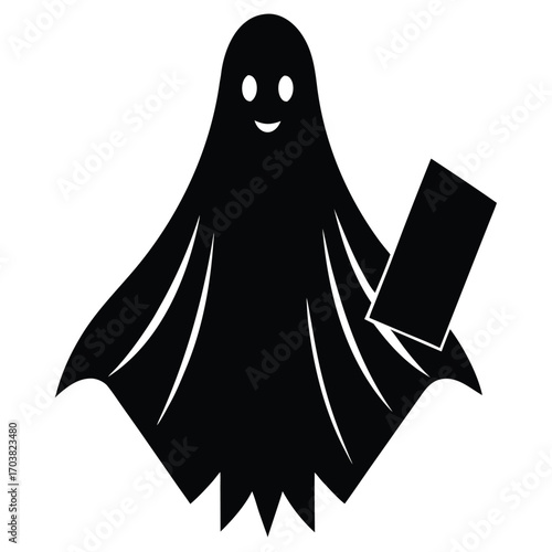 ghost sheet figure vector icon