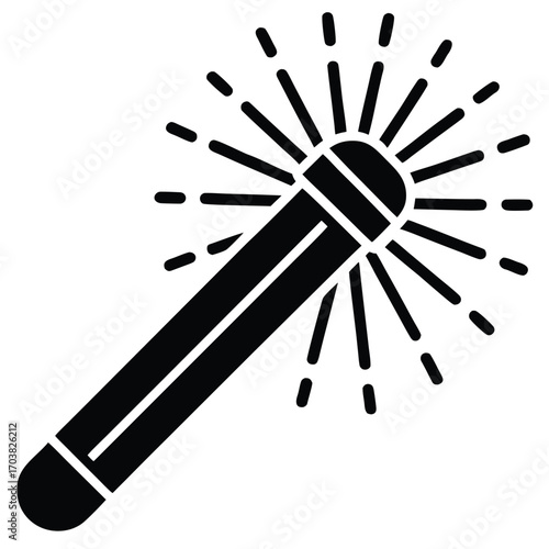 glow stick bundle vector icon