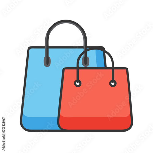 Two Shopping Bags Icon