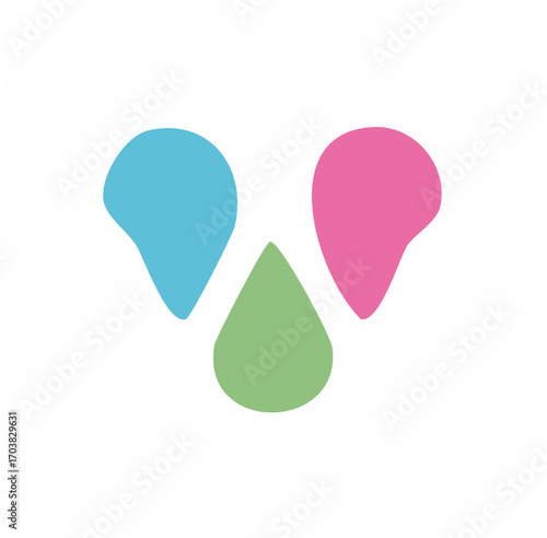 Modern Abstract Shape Rounded Minimalist Design Decoration Element Graphic