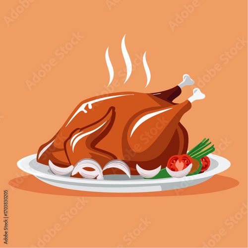 Delicious roasted turkey ready for Thanksgiving dinner, perfect for holiday feasts and family celebrations
