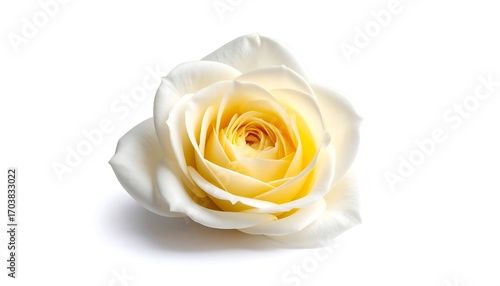 Close-up of a pale yellow rose