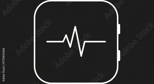 Dynamic heartbeat line symbolizing health, life, and vital energy in a modern, clean, and professional design concept for medical innovation and wellness.