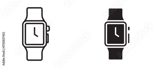 Watch Icons in solid and liner versions.