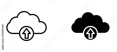 Upload Icons in solid and liner versions.