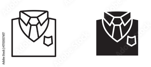 Uniform Icons in solid and liner versions.