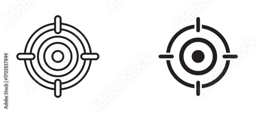 Target Icons in solid and liner versions.