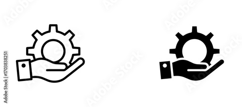 Service Icons in solid and liner versions.