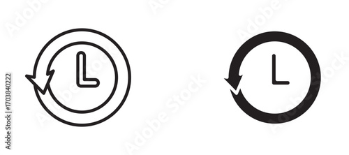 History Icons in solid and liner versions.