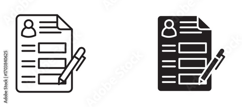 Form Icons in solid and liner versions.