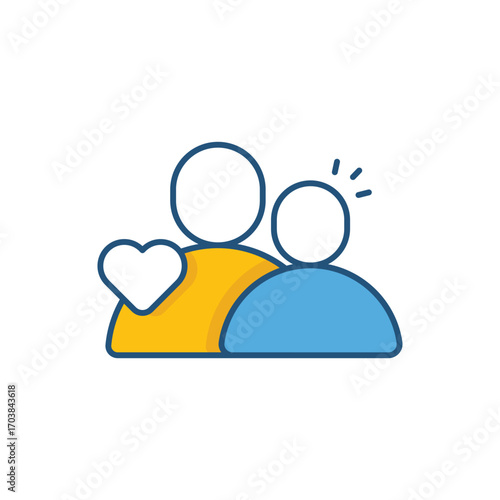 Nonprofit color vector icon