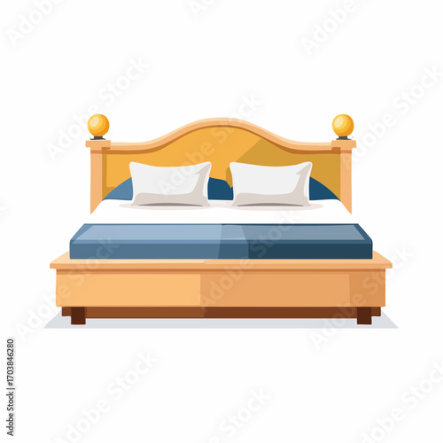 Japanisch inspiriertes Futonbett mit niedriger Höhe