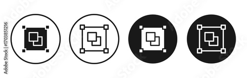 Object group icon vector illustrations set for app and web