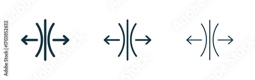 Elastic icon vector illustrations set for app and web